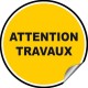 Stickers Avertissement - Attention travaux