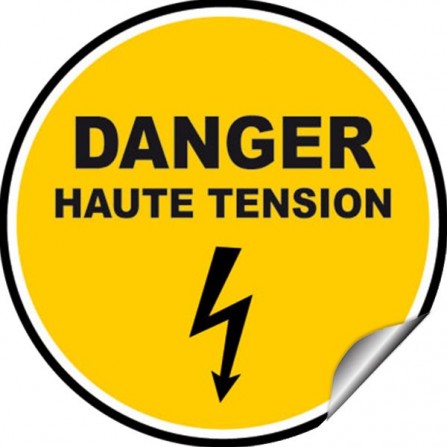 Stickers Avertissement - Danger Haute Tension