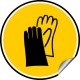 Sticker Obligation - Port de gants de protection obligatoire