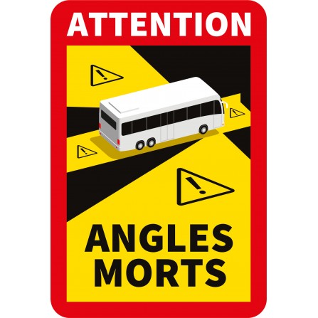 Stickers angles morts pour bus - Lot de 5